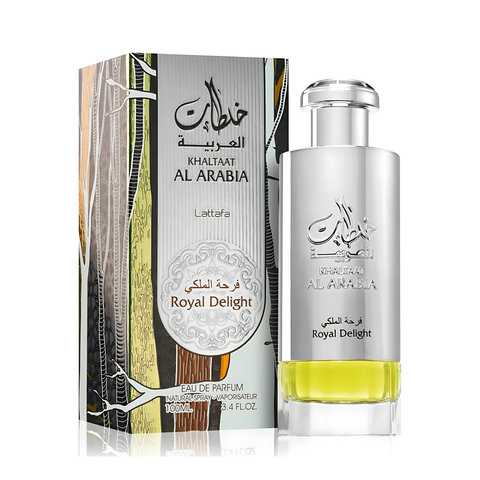 Unisex LATTAFA Khaltat Al Arabia Royal Delight (Silver) Eau de Parfum 3.4 OZ