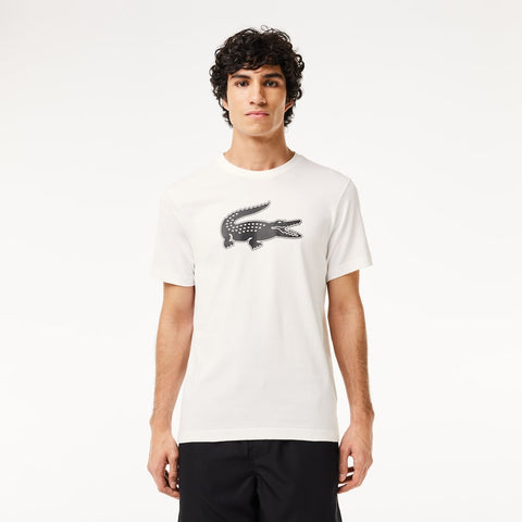 Men LACOSTE SPORT 3D Print Crocodile Print Jersey T-shirt