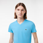 Men LACOSTE V-neck Pima Cotton Jersey T-shirt