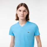 Men LACOSTE V-neck Pima Cotton Jersey T-shirt