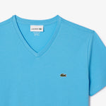 Men LACOSTE V-neck Pima Cotton Jersey T-shirt