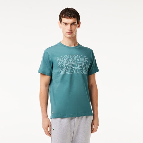 Men LACOSTE Ultra Dry Printed Sport T-shirt