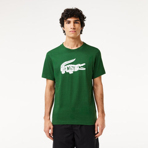 Men LACOSTE Ultra Dry Crocodile Printed Sport T-shirt