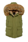 Men JORDAN CRAIG Yukon Fur Lined Puffer Vest