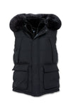 Men JORDAN CRAIG Yukon Fur Lined Puffer Vest