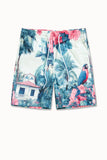 Men SEE YOU IN PARADISE Palm Shorts
