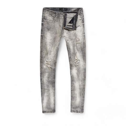 Men JORDAN CRAIG Sprayed On Mesh Jeans