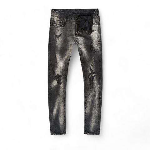 Men JORDAN CRAIG Sprayed On Mesh Jeans