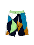 Men A.TIZIANO Carlos Color Blocked French Terry Short