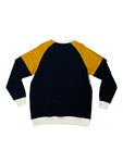 Men A. TOZIANO Roscoe Long Sleeve Color Blocked Crew Neck Pullover