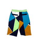 Men A.TIZIANO Carlos Color Blocked French Terry Short