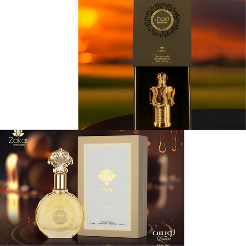 Maitha By Lattafa pure concentrated oil 20ml + Women Louise Praline By Zakat 3.4oz Eau De Parfum