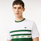 Men LACOSTE Ultra Dry Crocodile Colorblock Sport T-shirt