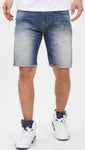 Men ETERNITY Raw Edge Denim Short