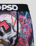 Men PSD Flames N Bones Boxer Briefs