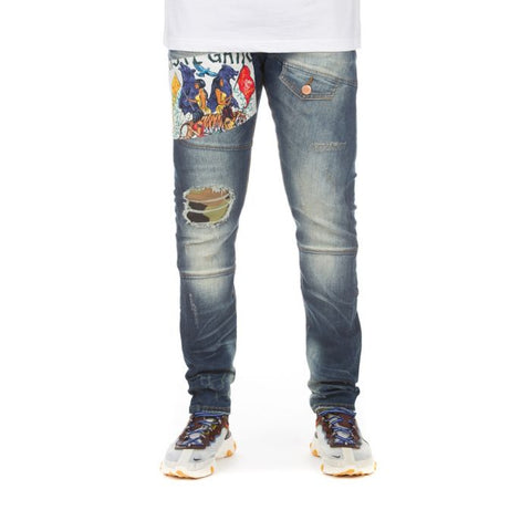 Men HUSTLE GANG Anthology Jean