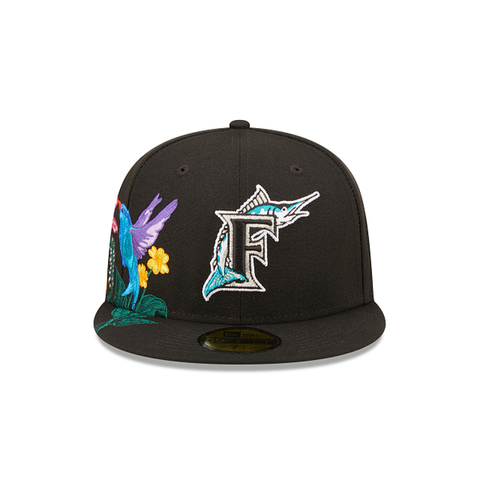 New Era Florida Marlins Blooming 59FIFTY Fitted 7 3/4 / Black