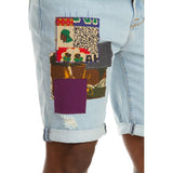 AKOO Men Free Jean Shorts