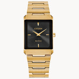 Men CITIZEN Stiletto Mens Gold Tone Stainless Steel Bracelet Watch