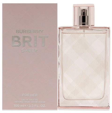 Women BURBERRY Brit Sheer Eau de Toilette Spray, 3.3 oz.