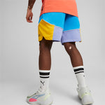 Men PUMA Drop Step Colorblock Basketball Shorts