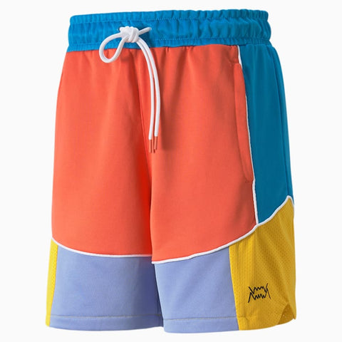 Men PUMA Drop Step Colorblock Basketball Shorts