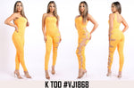 Women K TOO Asymmertic Shoulder Cut Out Jumpsuit