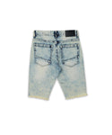 Men REASON Thatcher Distressed Light Wash Denim Short