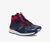 Men LACOSTE Run Breaker Textile and Leather Sneakers