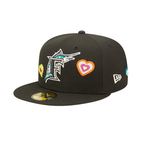 NEW ERA Florida Marlins Chain Stitches Heart 5950 fitted