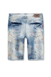 Men JORDAN CRAIG Sparta Striped Denim Shorts South Beach