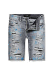Big & Tall JORDAN CRAIG Vengeance Denim Shorts Blue Wave