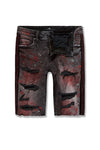 Men JORDAN CRAIG Vegas Striped Denim Shorts Bred