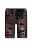 Men JORDAN CRAIG Vegas Striped Denim Shorts Bred