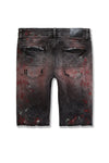 Men JORDAN CRAIG Vegas Striped Denim Shorts Bred
