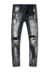 Men JORDAN CRAIG Paint Hail Mary Denim Jean Black Shadow