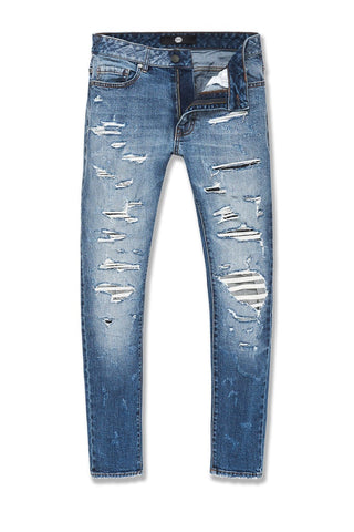 Men JORDAN CRAIG Elmhurst Denim Jeans Medium Blue
