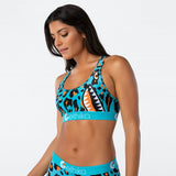 Women ETHIKA BMR Leopard Drip Sports Bra