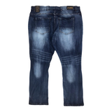 Big Men's FWRD Denim & Co. Gashed Biker Denim Jean