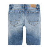 Men JORDAN CRAIG Richmond Moto Denim Shorts Deep Blue