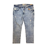 Big Men EVOLUTION IN DESIGN Etched Wide Leg Denim Jean