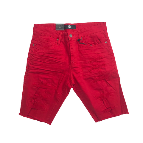 Men JORDAN CRAIG Ripped Twill Garment Short Red