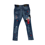 Kid's FWRD DENIM & CO. Bandit Patchwork Denim Jean