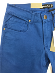 Men ROYAL BLUE Twill Color Skinny Pants Royal Blue