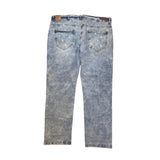 Big Men EVOLUTION IN DESIGN Etched Wide Leg Denim Jean