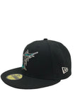 NEW ERA Florida Marlins Metallic Logo Side Patch 59fifty fitted