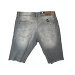 Men JORDAN CRAIG Shredded Jean Short Cement Wash