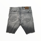 Men JORDAN CRAIG Shredded Jean Short Cement Wash.