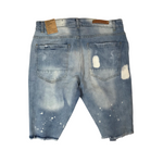 Men EVOLUTION Rip & Slash Denim Shorts