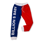 Men BILLION DOLLAR BABY Tri Color Red Jogger